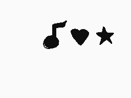 Drawn comment by ☁Arakune☁
"♩❤️⭐"