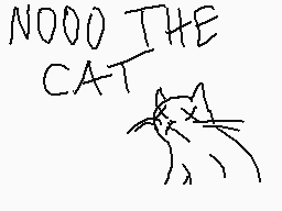 Drawn comment by Shiplemat😑
"NOOO THE CAT"