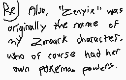 Getekende reactie door Zenyix