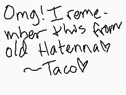 ζωγραφισμενο σχολιο του χρηστη Taco