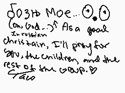 Drawn comment by Taco