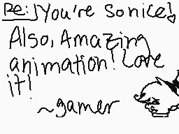 Drawn comment by gamer
