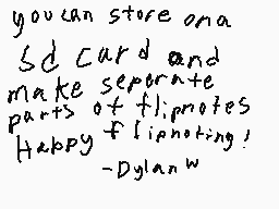 Drawn comment by Dylan