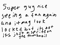 Drawn comment by Dylan