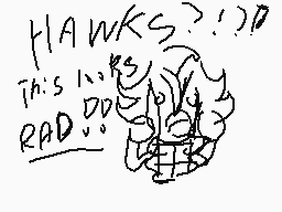 Drawn comment by GalaxyKitt
"HAWKS?! This...kS RAD..."
