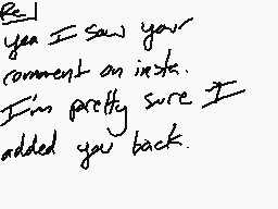 Drawn comment by Vanish±