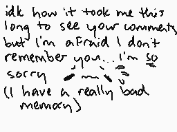 Drawn comment by Johnny