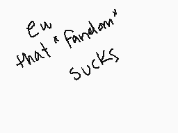 Drawn comment by cephila
"that *fandom* sucks"