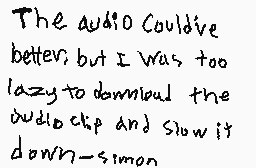 Ritad kommentar från Simon