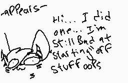 Drawn comment by $plashPaws