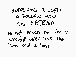 Drawn comment by ｜ ) )