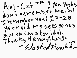 Drawn comment by Lysergic