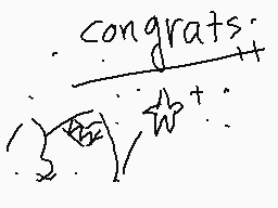 Drawn comment by ☆Starglow☆
"congrats"