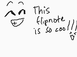 Drawn comment by pizza☀
"This flipnote is so cool!!!"