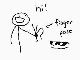 Drawn comment by The Sparks
"hi! <− finger pose"