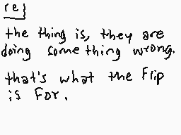 Drawn comment by SirSam