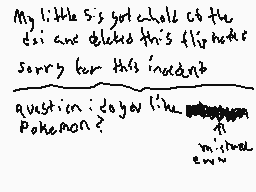 Drawn comment by Thunder