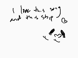 Drawn comment by DⒶni
"I love this song and this ship"