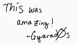 Ritad kommentar från Gyarad0s