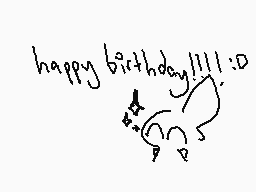 Drawn comment by Mudpie
"happy birthday!!! :D"
