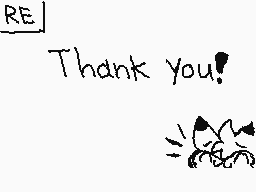 Drawn comment by Nicole😃☆😃☆
"Thank you!"