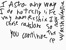 Drawn comment by Astra