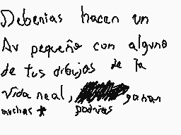 Drawn comment by Ⓐnfel