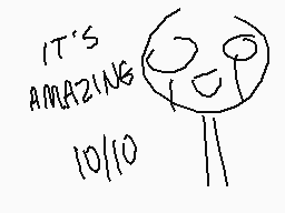 Drawn comment by Plastic :)
"IT'S AMAZING 10/10"