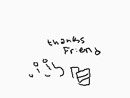 Drawn comment by 2-D
"thanks friend"