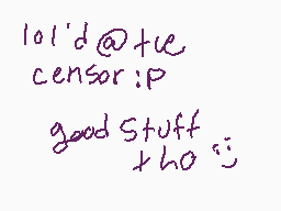 Drawn comment by juggalmbre
"lol'd@+ue censor:p good Stuff tho :;"