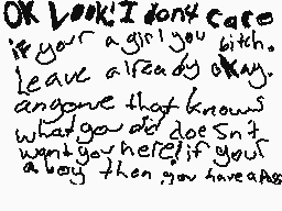 Drawn comment by FOXY