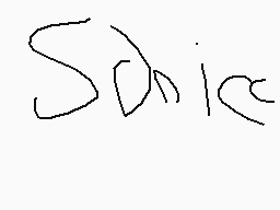 Drawn comment by Tendokiddo
"Sonic"