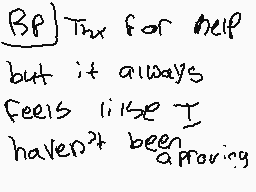 Drawn comment by bunnygirl