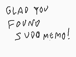 Drawn comment by Stego
"GLAD YOU FOUND SUGG memo!"