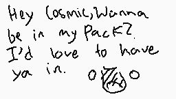 Drawn comment by ZCHAOSWOLF