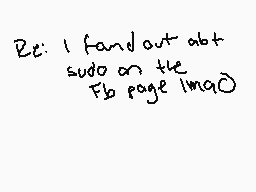 Drawn comment by Keef