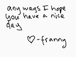 Drawn comment by franny
