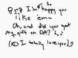 Drawn comment by ⬅estX⬆orth
"I'm so happy you like 'em~ Oh, and did you get my gift on DA? :o I totally love you XD"