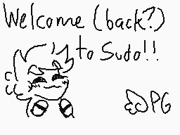 Drawn comment by Pegase
"Welcome (back?) to Sudo!! PG"
