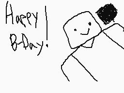 Drawn comment by  カニ　ケミ
"Happy B-Day!"