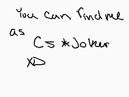 Drawn comment by CJ※joker