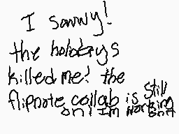 Drawn comment by luminated～
"I sorry! the holidays killed me! the flipnate collar is still working"
