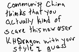 Drawn comment by Mao Zendon