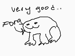 Drawn comment by Kate
"very good... Fora"