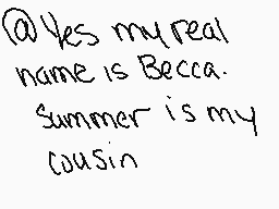 Gezeichneter Kommentar von Becca♦