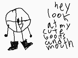 Drawn comment by Ⓐ-Train
"hey look at my cute goofs and mouth"