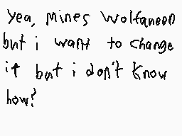 Drawn comment by Wolfqueen