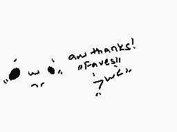 Drawn comment by Sylvia♥
"aw thanks! " faves!! " ~ ~ ~"
