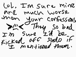 Drawn comment by Daymen ♥