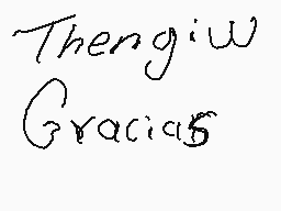 Drawn comment by MARK
"Thank you Gracias"